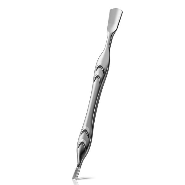 BEZOX Cuticle Pusher with Cuticle Fork - 2 in 1 Cuticle Trimmer, Anti-slip Nail Pusher and Cuticle Cutter - Premium Stainless Steel Cuticle Remover Tool