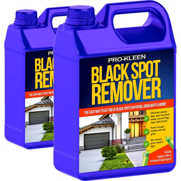 Pro-Kleen Powerful Black Spot Remover (10L) Liquid Cleaning Solution for Dirt and Grime, Use on Patios, Natural Stone, Indian Sandstone, Block Paving