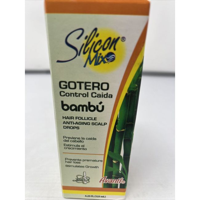 Silicon Mix Gotero Control Caida Bambu Anti Aging Scalp Drops 4.25 oz. NEW