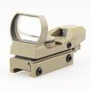 TACFUN Reflex Red/Green Dot Sight w/4 Reticles Metal Scope TAN