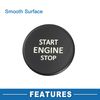 A ABSOPRO Push Button Starter Switch No.3VD905217 Engine Start Stop Switch Button for Skoda Kodiaq 2017-2021 Black