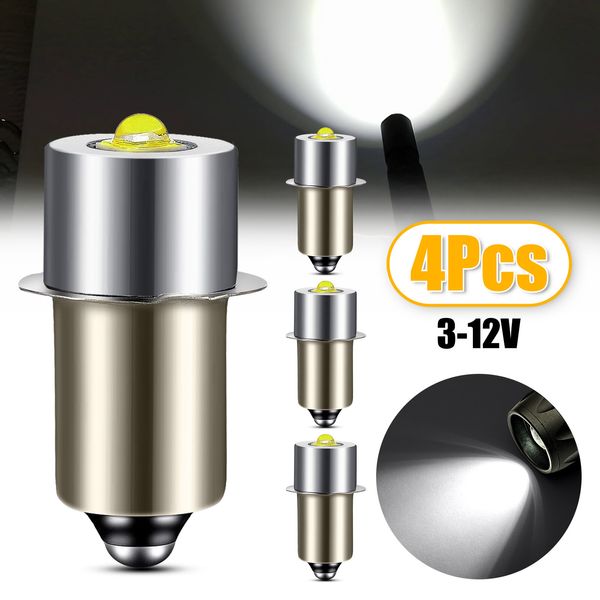 LED Flashlight Upgrade Bulb P13.5S DC 3-12V 200LM for Cell Torch PR Base Replace
