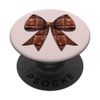 Coquette Bow Chocolate Candy Bar Pattern Girl Mom PopSockets Adhesive PopGrip