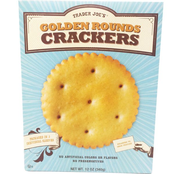 Trader Joe's Golden Rounds Crackers, 12 Oz.