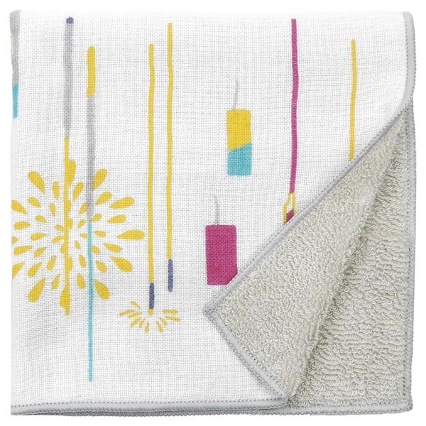 Hamamonyo Washed Towel Handkerchief, Fun Fireworks