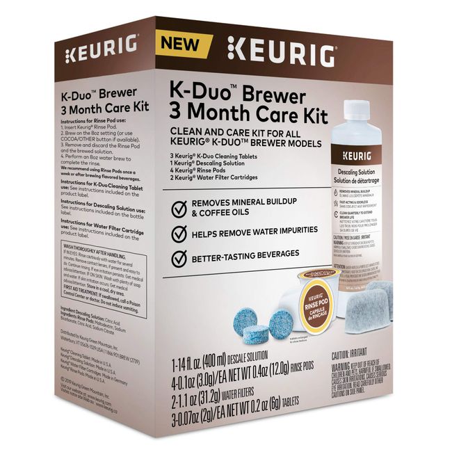 Keurig K-Duo 3 Month Care Brewer Maintenance Kit