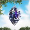 Black and White Tiger Novelty Metal Wind Spinner