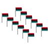 African American flag 4 x 6 inch - 12PK