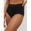 NEXT Baumwollslips mit Spitze im 7er-Pack, Thong Schwarz 42