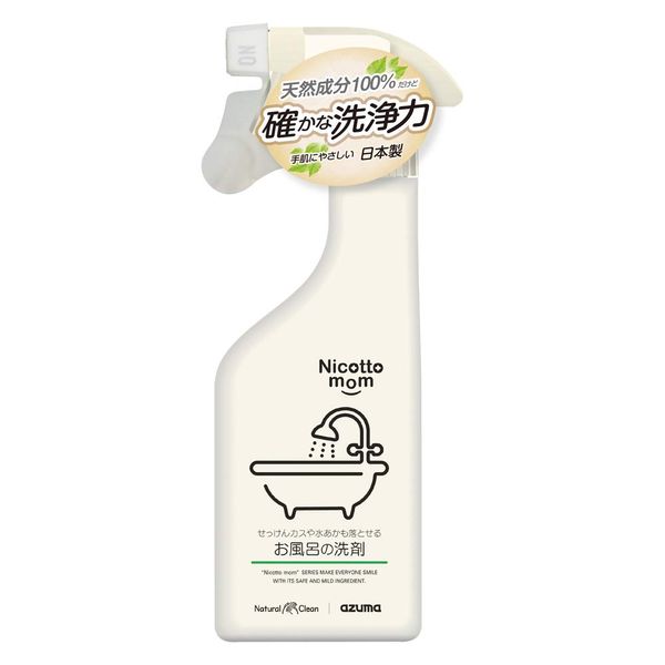 Azuma Natural Detergent Nicotomum Bath Detergent, 10.1 fl oz (300 ml), Soap Scum and Water Can Also Be Removed, Can Be Used With Barefoot, Help Your Child, NM908P Ivory