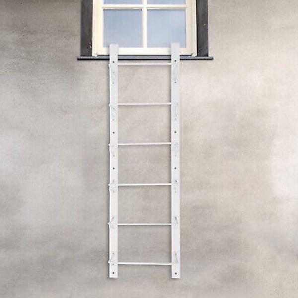 Window Well 6 Steps Ladder Heavy-duty Q23 Steel Window Well Ladder Egress Ladder