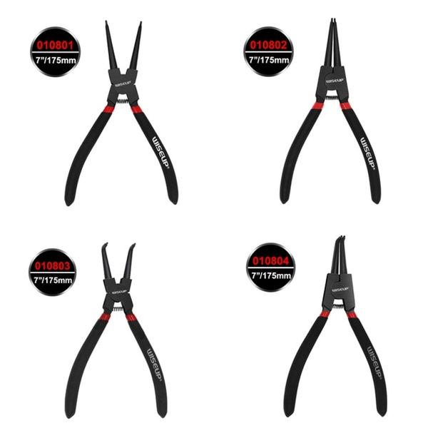 Snap-ring PliersSAHTS-Handheld Circular Clip Pliers Set of 4 Internal External Snap Retaining Ring Disassembly Hand Tool, Set of 4