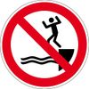 Verbotszeichen - Ins Wasser springen verboten - Kunststoff - Ø 10 cm
