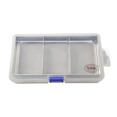 Taka Sangyo WK-0009 Live Bait Box3 TYPE-II Silver Case Only Outer Dimensions (Approx. 6.5 x 3.7 x 0.1 inches (165 x 95 x 3 mm)
