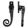 Monkey Tail Fastener Lockable with Key - Right Hand - Black