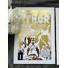 Set Of 2 Thor Comic Cover & Comic Strip Foil Prints (A4 White Frames)