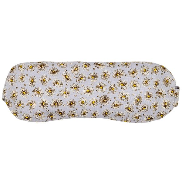 Cozy Company 185508 Eye Mask, Salt, Eye Pillow, Cool, Daisy, Made in Japan, Floral Pattern, Gray