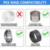 EFIELD 10 PCS 3/4" X 1/2" PEX BRASS FITTING STRAIGHT REDUCING COUPLING,LEAD FREE