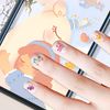 Nail Stickers, Kids, Cute, Unicorn Floral Pattern, 3D Stick On Manicure Set, Character Design, Children's Nail Stickers, 400 Types, 10 Pieces, Rainbow Unicorn, Stars, Princess, Flower Nail Pattern, Ultra Thin, Stackable, Reward Stickers, Birthday Parties,