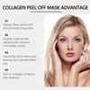Collagen Reverse Volume Peel off Face Mask Pack,Korean Collagen Face Mask,Hydrolyzed Collagen for Elasticity,Face Masks Skincare Peel off,Korean Skin Care Facial Mask,Collagen Film Mask Dissolve