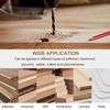 sourcing map 5pcs Brad Point Drill Bits 6mm Precise Cutting with Brad Point Tip for Woods