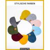 Occulto Leather Patch Winter Beanie Hat -
