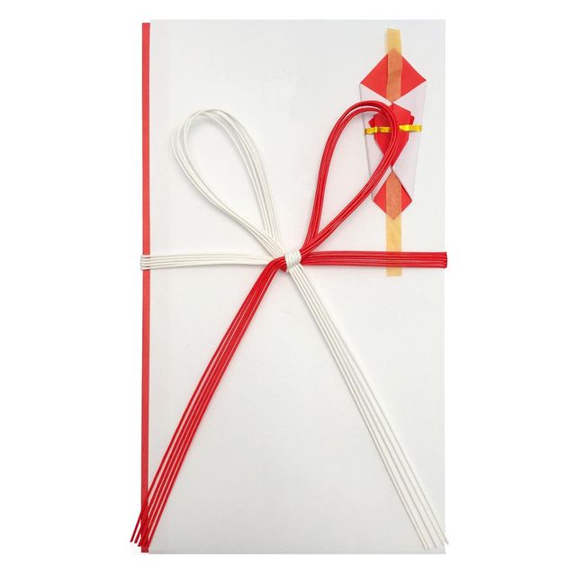 Akagi Ki 980011 Ceremony Bag, Red and White, 5 Pieces, Celebration Flower Knot, Pack of 5