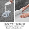 Waterproof Mattress Protector, Queen Size Mattress Pad Noiseless with Deep