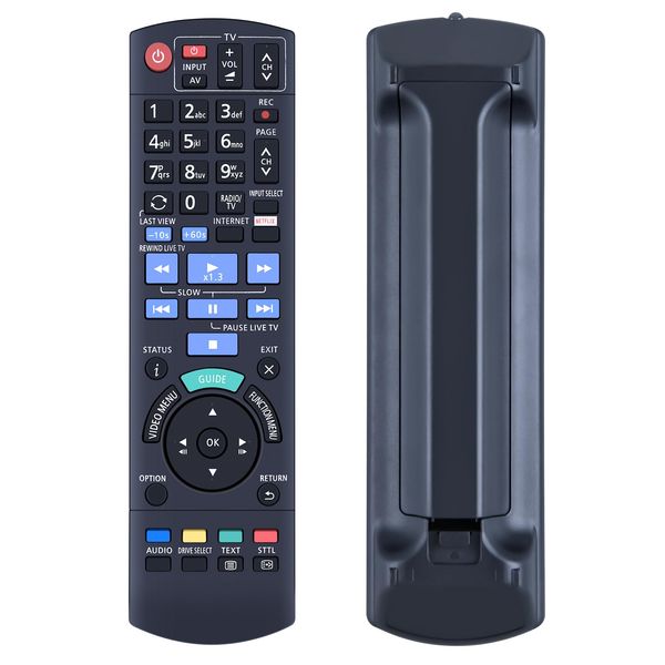 TCNOUMT N2QAYB001113 Fernbedienung Passend für Panasonic DVD Disc Recorder TV DMR-BST730 DMR-BST735 DMR-BCT760 DMR-BCT760EG DMR-BCT820 DMR-BWT640 DMR-BST765 N2QAYB001113 Ersatzfernbedienung