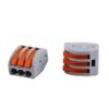 20Pcs Electrical Connectors Blocks 3 Way Spring Terminal Block Reusable Electric Cable Wire Connector