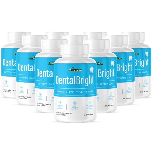 Dental Bright- Oral Support- 10 Bottles- 600 Capsules