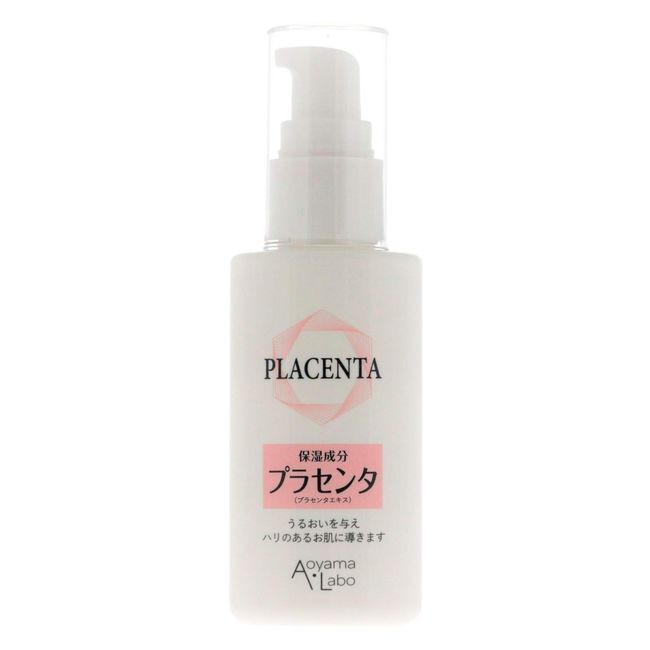 Aoyama Labo Placenta Extract, Solution Serum, Glossy, Moisturizing, 1.7 fl oz (50 ml)