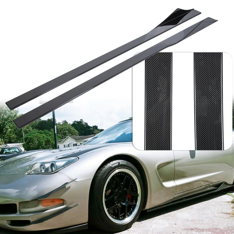 75 Inch Side Skirt Extension Compatible with 1997-2004 Chevy C5 ...