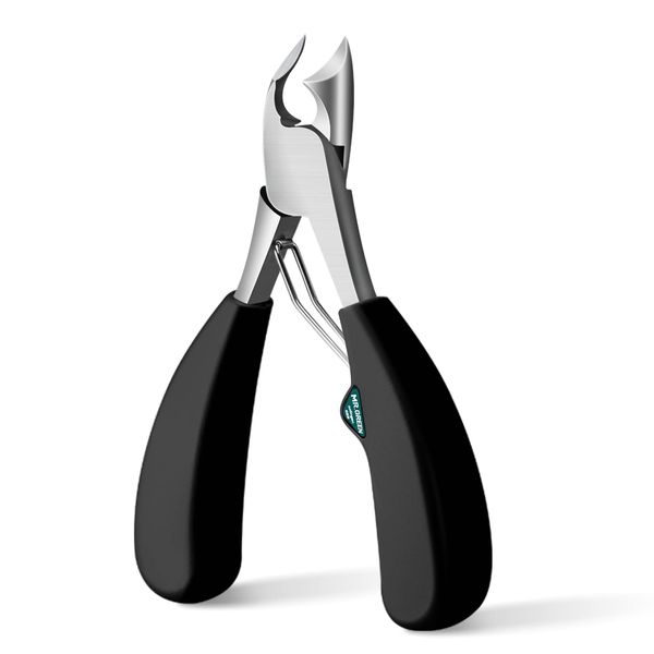 MR.GREEN Toenail Clipper Stainless Steel Ingrown Nail Cutter Good at Cutting Thick and Hard Nails Pedicure Tools (Black)