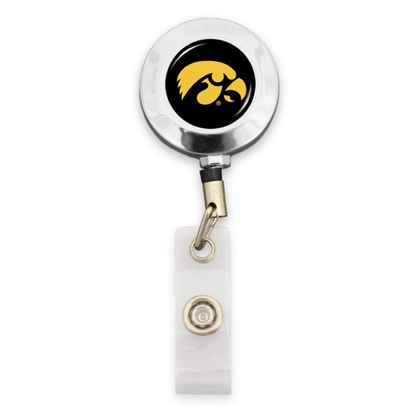 Badge Reel with Alligator Clip (Iowa Hawkeyes)