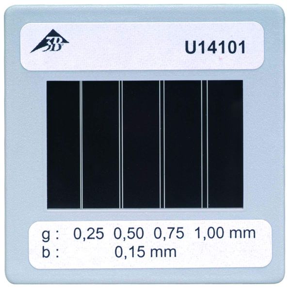 3B Scientific U14101 Diaphragm With 4 Double Slits Of Different Spacing
