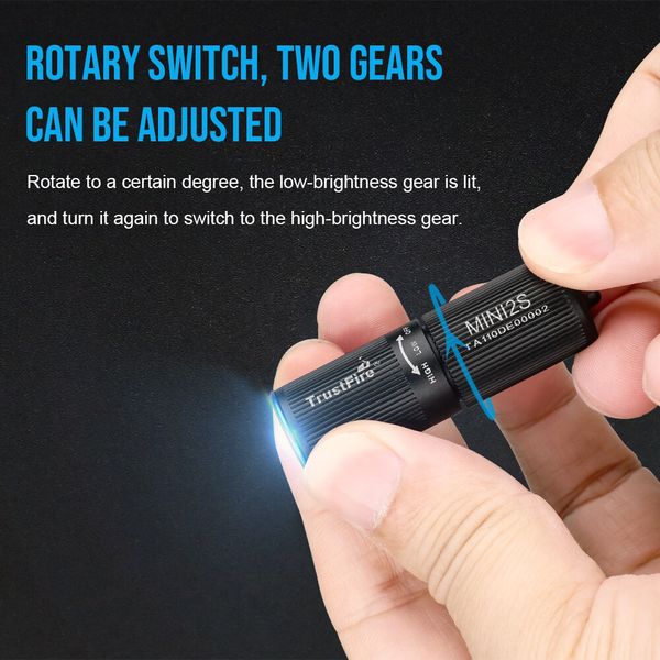 TrustFire MINI Keyring Rechargeable Flashlight Pocket MINI Torch Waterproof US
