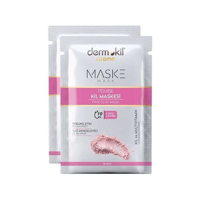 Dermokil Pembe Kil Yüz Maskesi 15 ml x 2 Adet