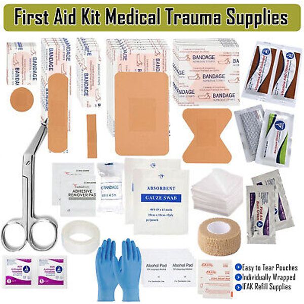 70 Pcs First Aid Kit for All Purpose Emergency Survival Home Car Medical Travel