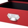 Rossler Soho A4 Paper Box with Index Holder and Handle - Red