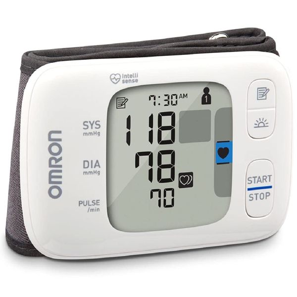 OMRON Gold Blood Pressure Monitor, Portable Wireless Wrist Monitor, Digital Bluetooth Blood Pressure Machine, Stores Up To 200 Readings for Two Users (100 each)