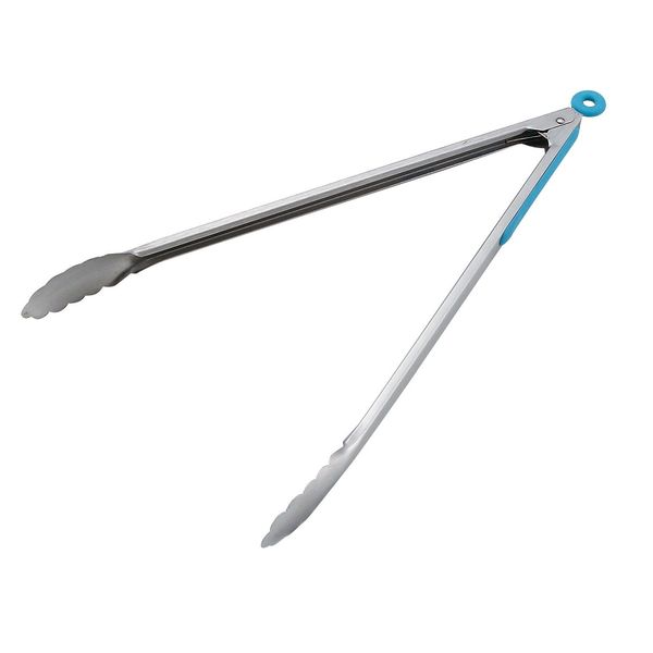 Captain Stag M-7610 Barbecue Tongs, 15.7 inches (40 cm), Light Blue