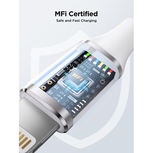 Aioneus iPhone Charger Cable 2M, MFi Certified Lightning Cable Fast Charging iPhone Cable Lead Nylon Lightning to USB Cable for iPhone 14 13 12 11 Pro Max XS XR X 8 7 6 Plus 5 SE