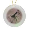 Circle Porcelain Ornament - Exploding Bubbling Mud Rotorua New Zealand Design Close Up