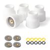 Welding Knight #12 Ceramic (5-Pack) White TIG Welding Cups with 3/32" Diffuser