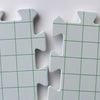 Boye Interlocking Needlepoint, Knitting, and Crochet Blocking Boards, 12'' W x 12'' L, White, 4 Pc