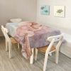 Walmsco Tablecloth Pink Gold Marble Decor For Dining Room Kitchen Rectangular Table Cover 132 * 178cm