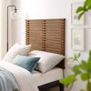 Modway Render Mid-Century Modern Wall-Mount Twin Headboard in Walnut