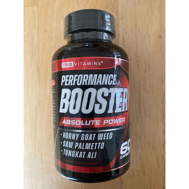 TRUE VITAMINS Performance Booster for Men - 60 Capsules - Exp 2/26