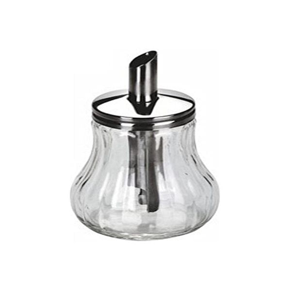 Ibili Sugar Dispenser, Transparent/Silver, 8 x 8 x 15 cm